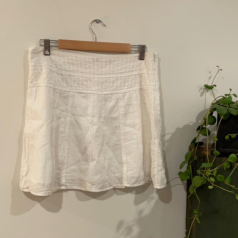 prana white skirt